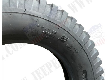 PNEUMATIQUE MILITARY 600X16 GOODYEAR "MADE IN USA" NET