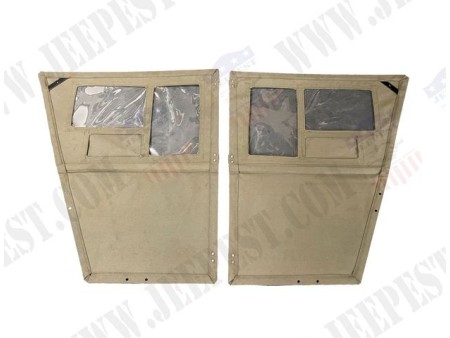 PORTES CABINE GMC TOILE CANVAS USA (LA PAIRE)