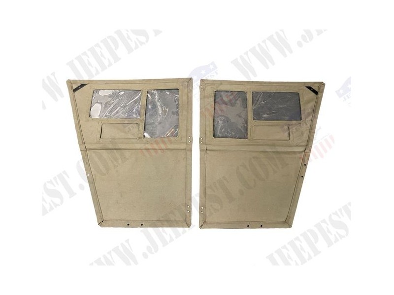 PORTES CABINE GMC TOILE CANVAS USA (LA PAIRE)