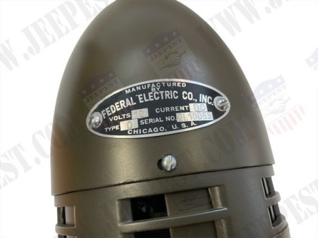 SIRENE 12 VOLTS "FEDERAL ELECTRIC" NET