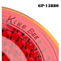 GLASS RED REFLECTOR LENS EARLY "KING BEE"