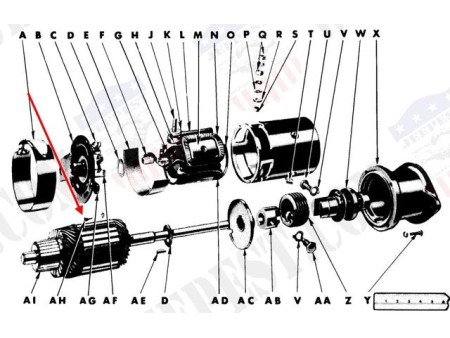 VIS FIXATION PALIER ARRIERE DEMARREUR JEEP