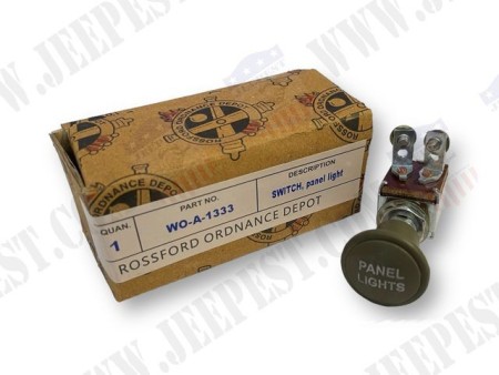 INTERRUPTEUR "PANEL LIGHTS" BOUTON METAL USA