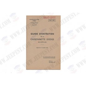 GUIDE ENTRETIEN DODGE 4X4/6X6 ARMEE FRANCAISE