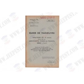 GUIDE MANOEUVRES WREKERS WARD LA FRANCE