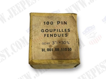 GOUPILLES FENDUES 1/8 X 1'1/4 (JEU DE 100)