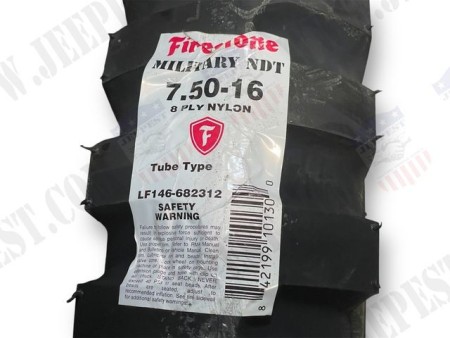PNEUMATIQUE MILITARY 750X16 "FIRESTONE" NET