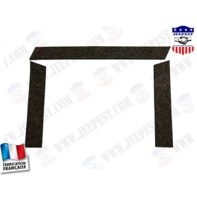 SEALS RADIATOR FELT JEEP M201 (WITH CLIPS)