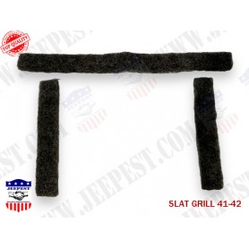 SEALS RADIATOR JEEP SLAT GRILL 41/42 (WITH CLIPS)