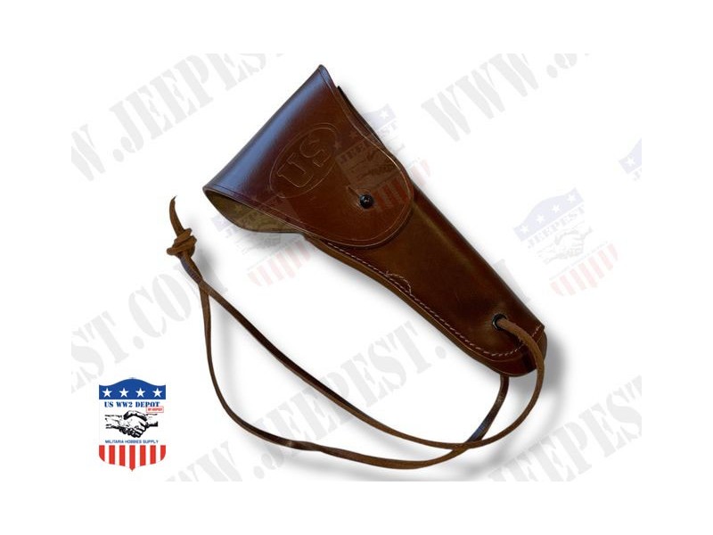 HOLSTER COLT 45 CUIR FAUVE US REPRODUCTION