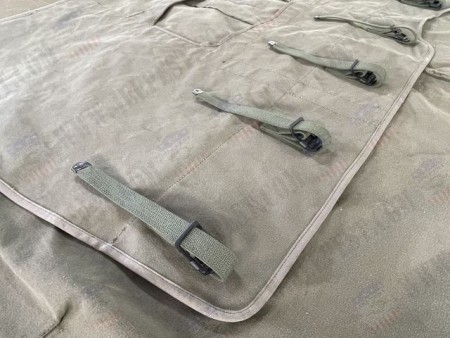 BACHE JEEP CANVAS "J&M WORTHING" + STENCILS EARLY