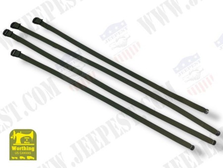 SANGLES TENSION BACHE COMMAND CAR (JEU DE 4)