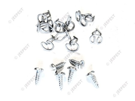 KIT FIXATION JOINT PARE BRISE WOF (6VIS+11AGRAF)