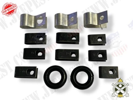 KIT FIXATION FAISCEAU REMORQUE JEEP 1/4 TON