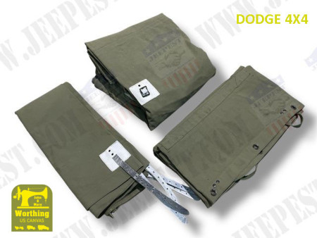 TARPAULINS DODGE 4X4 CANVAS USA (SET OF 4) NET