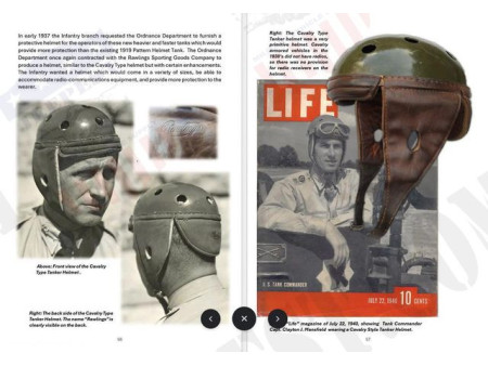 BOOK " THE U.S. TANKER HELMET 1917-1946" ENGLISH NET