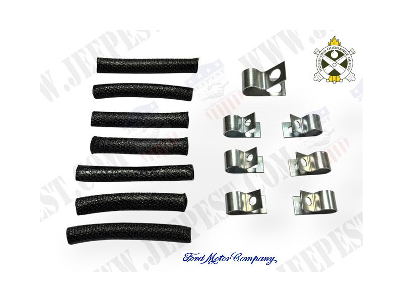 KIT CLAMPS FIXING FUEL TUBE JEEP GPW