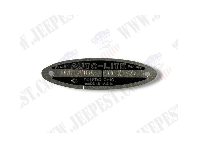 PLAQUE IDENTIFICATION ALLUMEUR AUTOLITE IGC4705