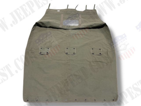 TOP COVER JEEP CANVAS "J&M WORTHING" + STENCILS