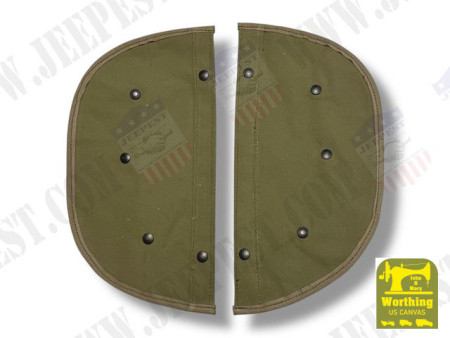 LEG SHIELD HARLEY WLA&WLC "J&M WORTHING" (PAIR)