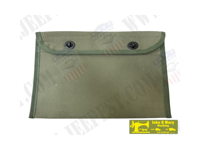 POUCH DOCUMENT CANVAS "J&M WORTHING" USA