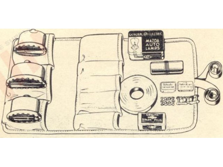 ROLL SPARE PARTS BAG HARLEY WLA "J&M WORTHING"