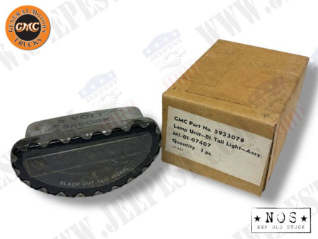 UNIT LAMP BLACKOUT TAIL 6V GMC NOS