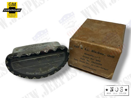 UNIT LAMP BLACKOUT TAIL 6V CHEVROLET NOS