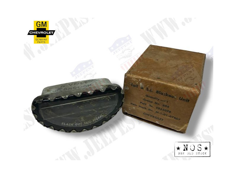 UNIT LAMP BLACKOUT TAIL 6V CHEVROLET NOS