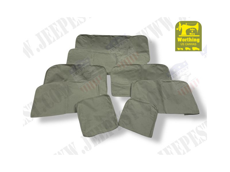 SEAT COVER DODGE WC53 CARRYALL "J&M WORTHING" (SET)