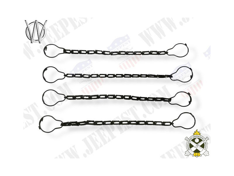 CHAINETTE+ANNEAUX DE VIS PAPILLON (JEU DE 4) MB