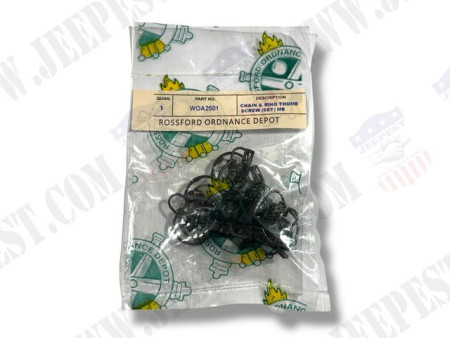 CHAINETTE+ANNEAUX DE VIS PAPILLON (JEU DE 4) MB