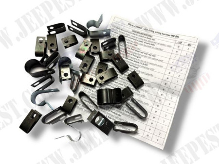 KIT FIXATION FAISCEAU ELECTRIQUE JEEP MB