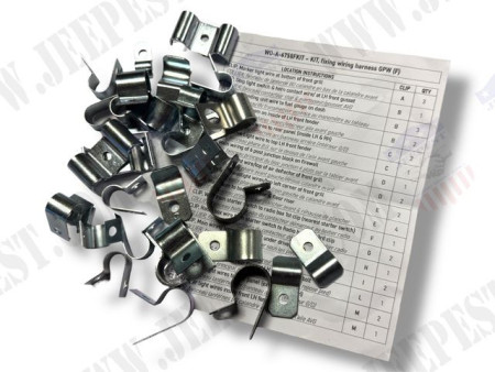 KIT FIXATION FAISCEAU ELECTRIQUE JEEP GPW