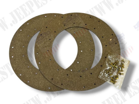 GARNITURES DISQUE EMBRAYAGE (+RIVETS) GMC