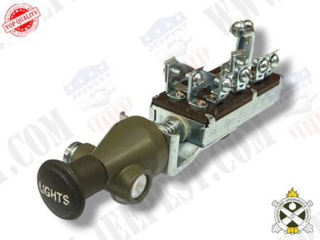 INTERRUPTEUR ECLAIRAGE TIRETTE BOUTON PLASTIQUE USA