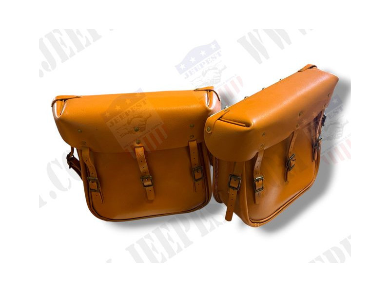 SADDLE BAGS LEATHER HARLEY WLA (PAIR)