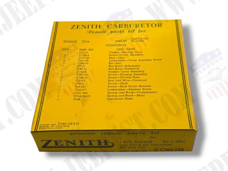 KIT REPAIR CARBURETOR REGULATOR ZENITH NOS