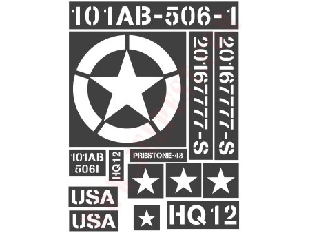 POCHOIRS PLANCHE DODGE 101AB MASQUE AUTOCOLLANT