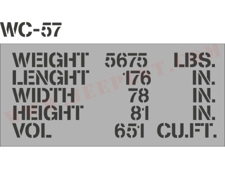 POCHOIR "SHIPPING WC57" MASQUE AUTOCOLLANT