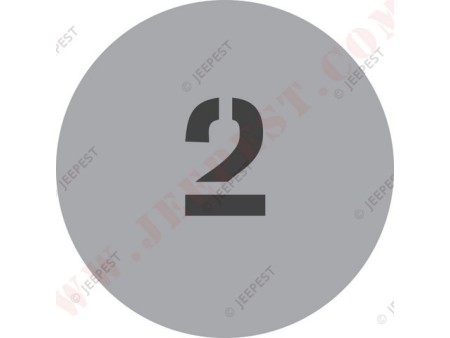 POCHOIR "2" PLAQUE TONNAGE MASQUE AUTOCOLLANT