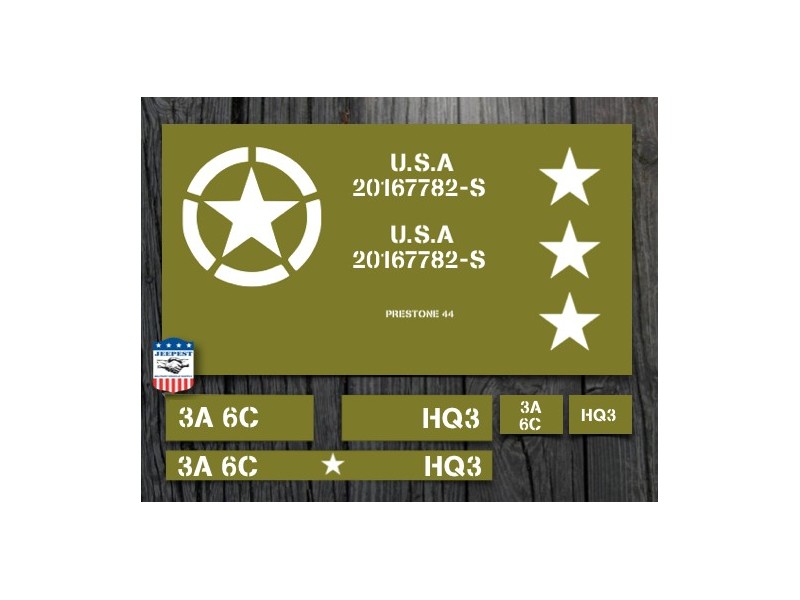 STENCILS SET DODGE 3A6C