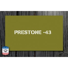 POCHOIR "PRESTONE 43" MASQUE AUTOCOLLANT