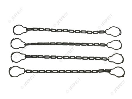 CHAINETTE+ANNEAUX DE VIS PAPILLON (JEU DE 4) MB