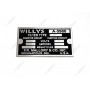 PLAQUE IDENTIFICATION FILTERETTE WILLYS