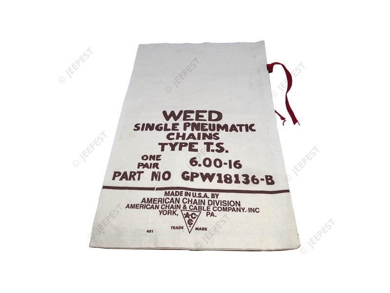 HOUSSE CHAINE NEIGE 600X16 FORD GPW REPRO