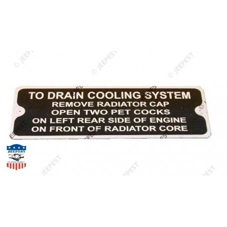 DATA PLATE DRAINING COOLING