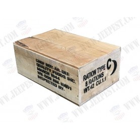 BOX RATION C WOOD WITH COVER NET