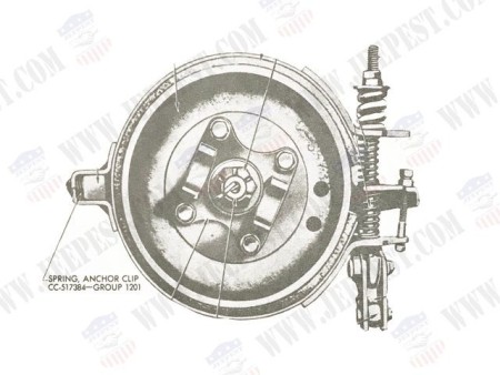 RESSORT VIS REGLAGE LATERAL COLLIER FREIN A MAIN DODGE