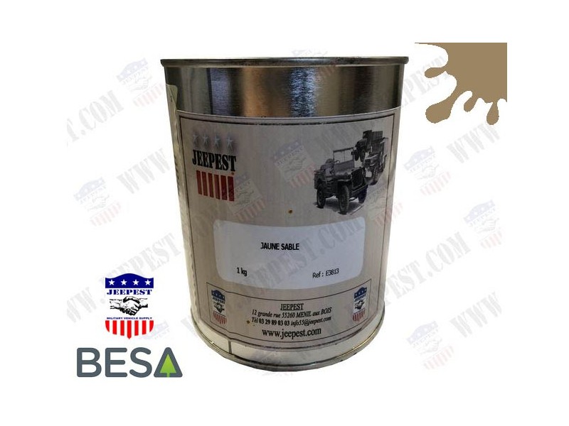 PEINTURE JAUNE SABLE ARMEE MAT/KG